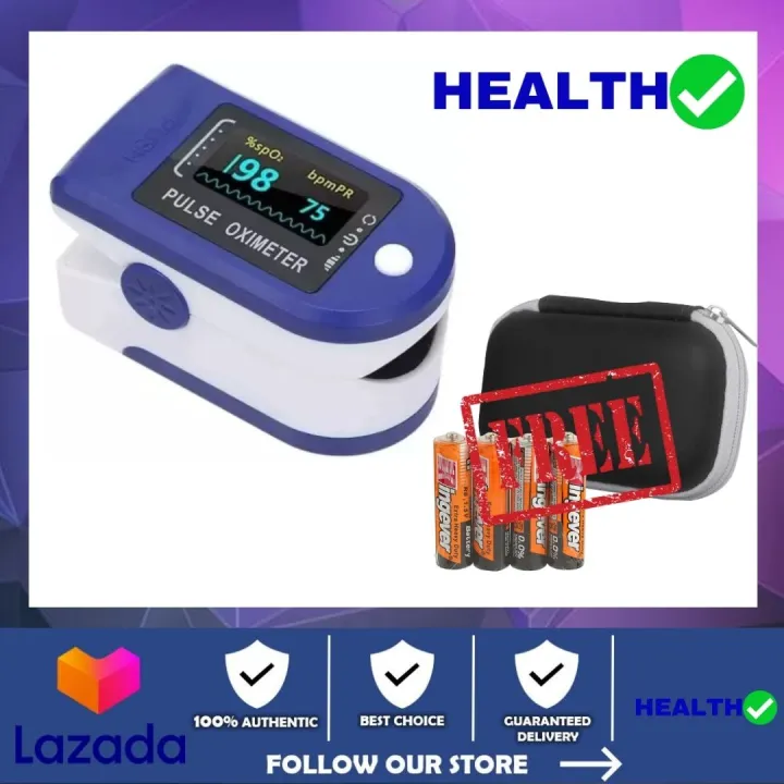 LED Digital Fingertip Pulse Oximeters Blood Oxygen Saturation Heart ...