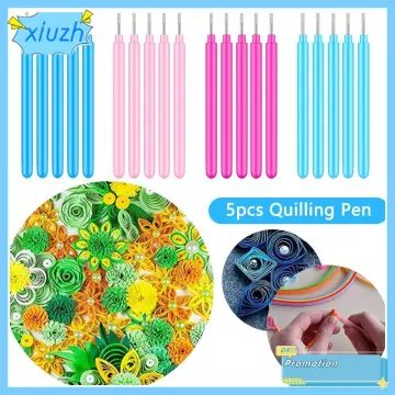 5pcs Paper Flower Tools,for Rolling Paper Flowers Crafts DIY, Purple