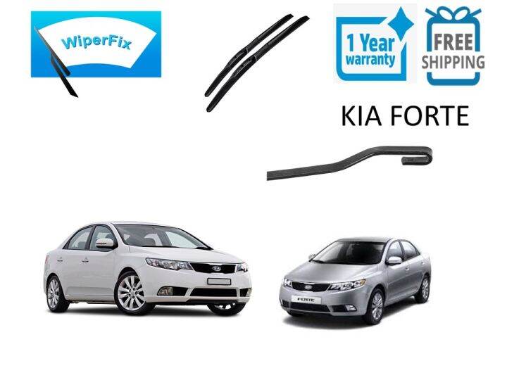 [WiperFix] Wiper Kia Forte 20102014, Wiperfix Silicone Wiper, Hybrid Design Lazada