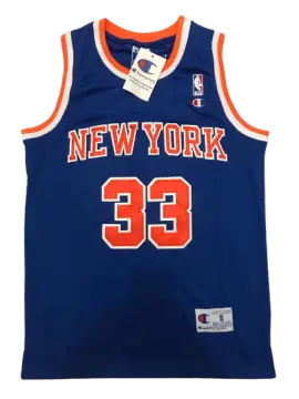 NBA Korea Unisex NYK Knicks Check Pattern Team Logo Sweatshirt Navy