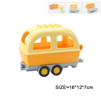 Big Building Blocks Airplane Helicopter Bus Aircraft Vehicle Car Traffic Model Big Accessories Bricks Toys For Kid Children Gift