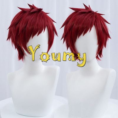 Gaara Cosplay Wig Men Short Red Wig Cosplay Anime Cosplay Wig Heat Resistant Synthetic Wigs