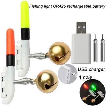 Electronic Floats Batteries CR425 USB Charger Fishing Float Rechargeable  Battery Lithium Pin Cells