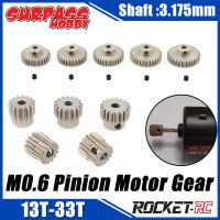 เกินงานอดิเรก M0.6 Pinion มอเตอร์เกียร์ 3.175mm 13T 15T 17T 18T 20T 22T 24T 28T 30T 33T สำหรับ 1/8 1/10 RC รถมอเตอร์ Wltoys รถบรรทุก HSP-ioec53 shop