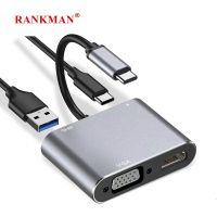 【cw】 Rankman Type-C to HDMI-compatible USB C 3.0 Dock for MacBook S21 Dex P30 3 TV ！