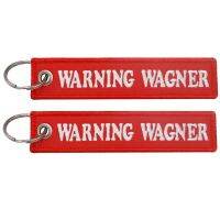 WARNING WAGNER Russia Military Tactical Morale Embroidery Keychain with Keyring Picture Hangers Hooks