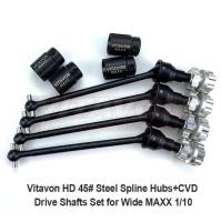 VITAVON HD 45 # Steel Spline Hubs CVD ชุดเพลาขับสำหรับ Traxxas Wide MAXX 110