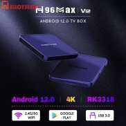 Đầu Thu Trình Phát Đa Phương Tiện H96 Max V12 Tương Thích Bluetooth 4.0