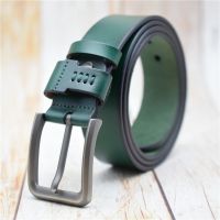 ☋♟  Leather Man Purple/green/blue/coffee/black/red Men Designer Belts Cummerbunds Large Size 95 -130CM Waist Male