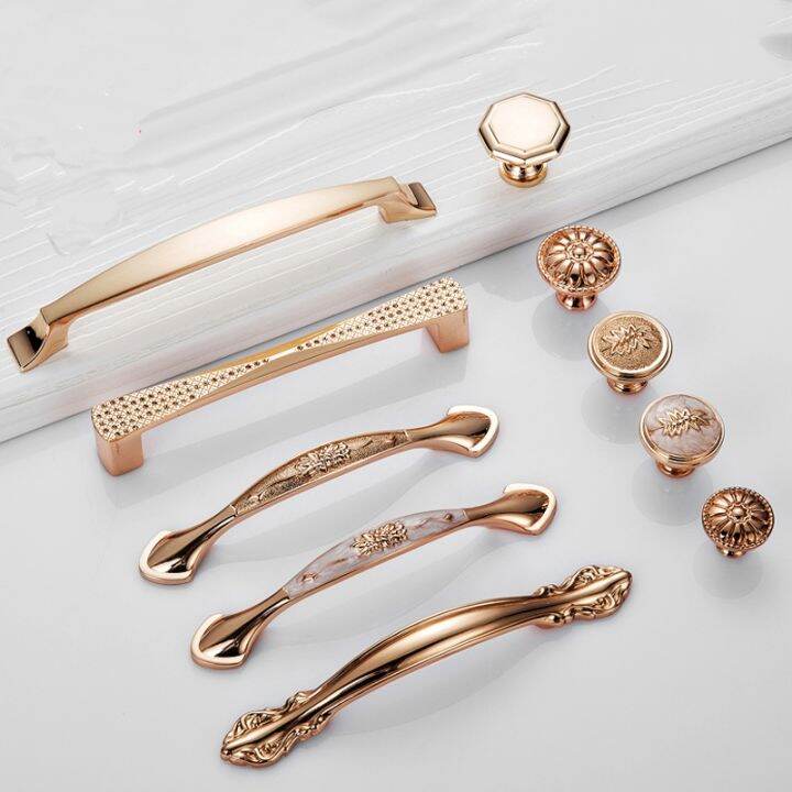 champagne-gold-door-handles-zinc-alloy-cabinet-handle-drawer-knobs-european-wardrobe-pulls-kitchen-handle-furniture-hardware