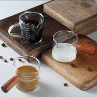 【CW】☸♞❒  50/75/100ML Espresso Glass Cup Handle Measuring Jug Supplies Mug Drinkware Bottom