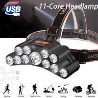 11 LED Super Bright Headlamp/ Outdoor Searchlight/ Night LED Security Lights For Running Cycling Running Night Fishing Camping Hiking