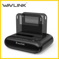 Wavlink Dual Slot External HDD Docking Station เข้าถึงได้ง่าย USB 3.0ถึง SATA I/ii/iii สำหรับ2.5หรือ3.5in HDD พร้อมการโคลนออฟไลน์ SSD รองรับ UASP SATA 5Gbps [รองรับ2X16TB]