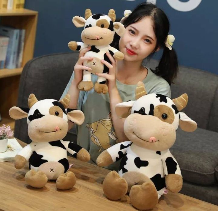 ตุ๊กตาวัว-style-plush-toys-ตุ๊กตาของเล่นตุ๊กตา-ตุ๊กตานุ่มๆnano-ลูกวัวน่ารัก-30ซม-40ซม-เด็กลูกวัวน่ารักตุ๊กตาตุ๊กตากอด