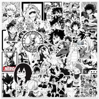 hotx【DT】 10/50Pcs Japan Anime Academia Stickers for Laptop Skateboard and Midoriya Might Boku No Decal