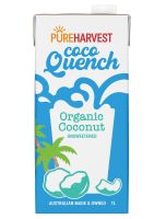 Pureharvest Organic Coconut Coco Quench Unsweetened เพียวฮาร์เวสต์ ออร์กานิค โคโค่ ควิ้นซ์ เครื่องดื่มมะพร้าว สูตรไม่หวาน 1ลิตร