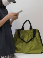 European and American fashionable mercerized nylon Oxford cloth pleated versatile lightweight one-shoulder crossbody tote bag womens handbag 【JYUE】