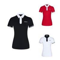 FootJoy☸ Titleist Golf apparel ladies short-sleeved t-shirt GOLF quick-drying breathable stand-up collar POLO shirt stretch casual