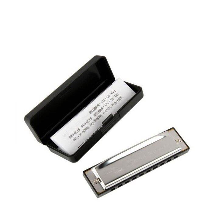 D19 New Silver Swan Harmonica 10 Holes Key Of C For Blues Rock Jazz