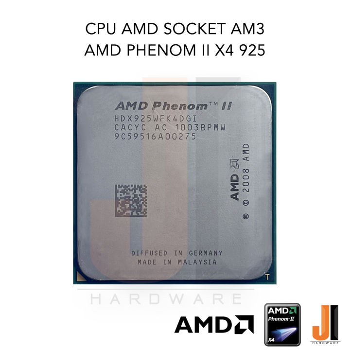 cpu-amd-phenom-ii-x4-925-4-cores-4-threads-2-8-ghz-6-mb-l3-cache-95-watts-tdp-no-fan-socket-am3-สินค้ามือสองสภาพดีมีการรับประกัน