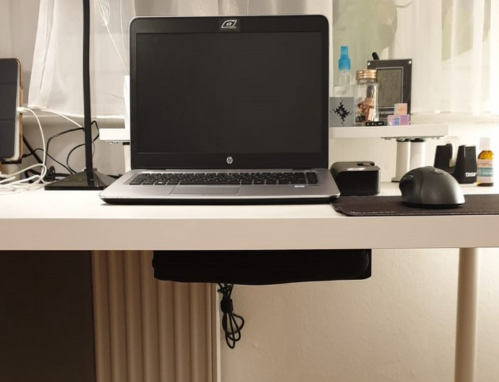 Heavy duty Under Desk Laptop Holder, Under Table Laptop/Keyboard