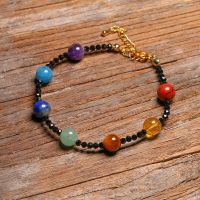 Natural Faceted 3MM Black spinel Beads Bracelet Red Jasper Citrine Tiger Eye Aventurine Lapis lazuli Apatite Amethyst Jewelry Wires  Leads Adapters