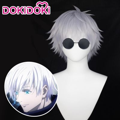 Gojo Satoru Wig  Anime Cosplay Jujutsu Kaisen Cosplay Dokidoki Jujutsu Kaisen Gojo Satoru Costume Wig  Halloween