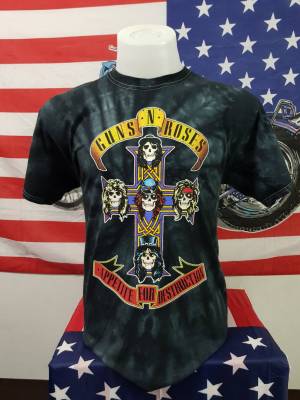 เสื้อยืดวินเทจ เสื้อยึด วงดนตรีร็อค GUNS N ROSES งานแท้ใหม่มือ1