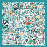 Toystoreshop 65ชิ้นน่ารักการ์ตูน H Atsune Miku สติ๊กเกอร์กันน้ำไวนิลสำหรับแล็ปท็อปกีต้าร์สเก็ตบอร์ดกระเป๋า G Raffiti สติ๊กเกอร์เด็กพรรคของขวัญ