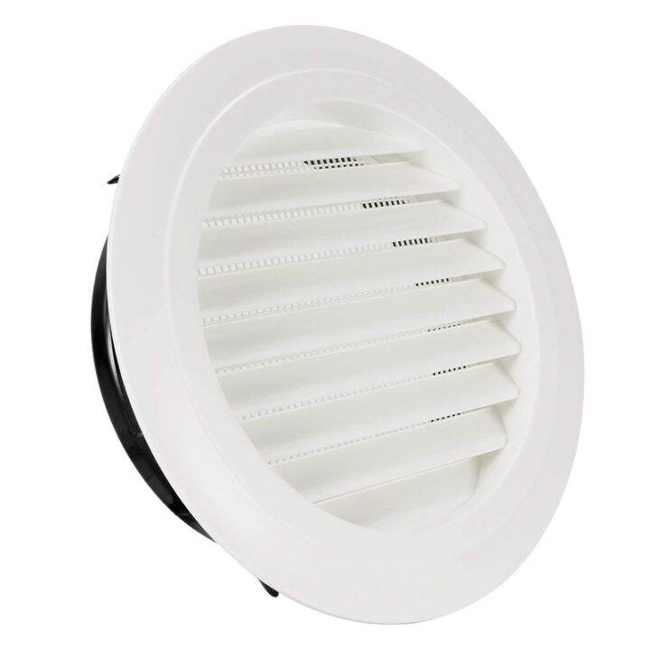 8 Inch Round Air Vent ABS Louver Grille Cover White Soffit Vent with