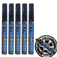 ✳☑❡ Waterproof Car Tyre Tire Paint Pen Scratch Remover For Car Paint Water Based Ink White Paint Pens For Tire Glass Black Paper