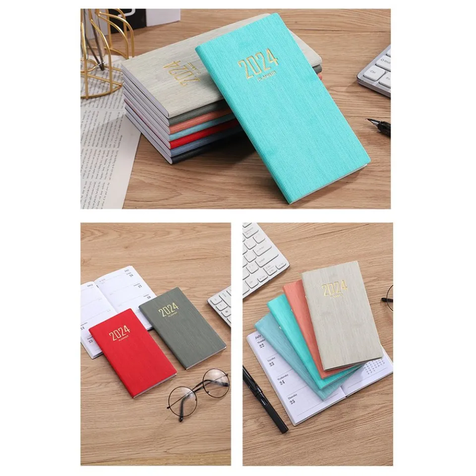 2024 A6 Notebook Portable Notepad Diary Weekly Agenda Planner