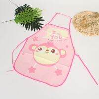 Yiwu housework preschool childrens cartoon printing apron waterproof and oil apron hat