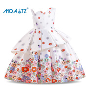 MQATZ Đầm Dự Tiệc Công Chúa Một Bên Vai Hoa Vải Tuyn Mùa Hè Cho Bé Gái Váy