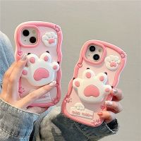 CS158 เคสซิลิโคนลายเท้าแมวน่ารักๆ กันกระแทกได้ สินค้าพร้อมส่ง