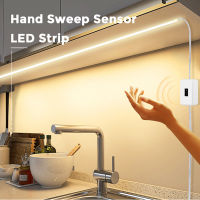 Kitchen LED Strip Hand Sweep Waving ON OF night light cabinet USB PIR Motion Sensor RF Remote Control Flexible neon diode stripe