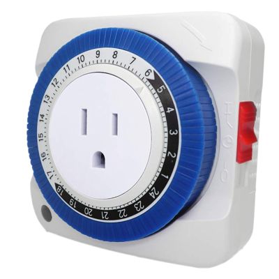 Outlet Timer Switch 24 Hour Plug-in Electric Mechanical Outlet Timer Switch Outlet Mechanical Timing Socket