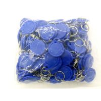100pcs RFID Tag 13.56MHz NFC Tags Keyfob Re-writable Proximity RFID Card Key Fobs for Access Control Household Security Systems