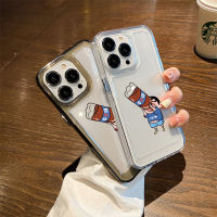 Cute Boy Soft Phone Case Compatible for IPhone 14 11 13 12 Pro XS Max XR X 8 7 6S Plus Casing Transparent TPU Silicone Shockproof Cover