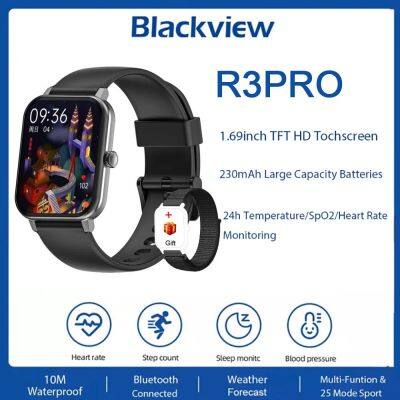 ZZOOI Blackview Smart Watch for men women Smartwatch R3 Pro Blood Oxygen Sleep Heart Rate Monitor Digital Sports Watch No Mechanical