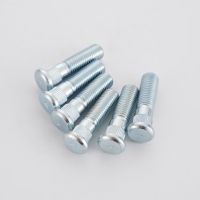 Car Wheel Bolts M12x1.5 49mm/43mm Length  Wheel Studs M12 threads and a 12.3mm  Knurl Nails  Screws Fasteners