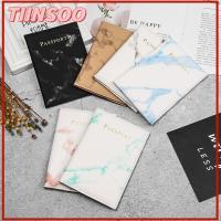 TIINSOO แฟชั่นใหม่ ยูนิเวอร์แซล เวิลด์ ซองใส่บัตร ลายหินอ่อน ผู้ถือบัตรเครดิต ปกหนังสือเดินทาง กระเป๋าเดินทาง ผู้ถือหนังสือเดินทาง ตัวป้องกันกระเป๋า