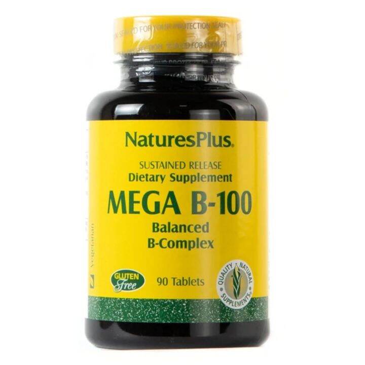 Nature's Plus Mega B-100 Sustained Release B Complex 90 Tablets | Lazada PH