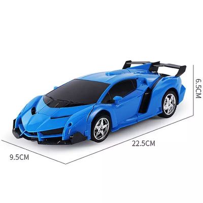 2In1 Electric RC Car Transformation Robots One-Key Deformation Car Outdoor Remote Control Sports Car Model Children Boys Toys