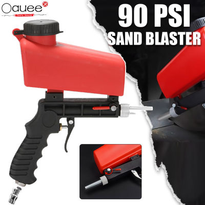 นิวเมติกพ่นทรายปืนชุดปรับทราย Blaster 90 Psi เครื่องพกพาแรงโน้มถ่วงขนาดเล็กมือถือเครื่องพ่นทราย