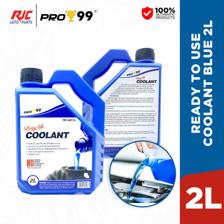 Pro-99 Ready To Use Radiator Long Life Coolant Blue 2 Liter ( 2L ...