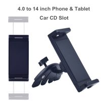 Universal แท็บเล็ต CD Slot Mount แท็บเล็ต Car Mount สำหรับ4-14นิ้วรถ CD Player แท็บเล็ตผู้ถือโทรศัพท์มือถือหมุนสำหรับ Ipad Pro 12.9