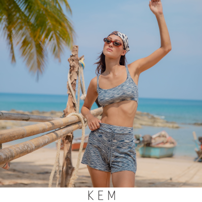 Kemissara Knit Shorts - Ocean Blue