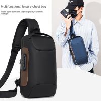 Men Fashion Multifunction Shoulder Bag Crossbody Bag On Shoulder Travel Sling Bag Pack Messenger Pack Chest Bag For Male