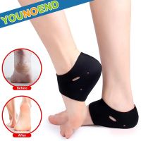 1Pair Breathable Heel Cups Heel Support Protectors Heel Sleeves Pads for Heel Pain, Heel Spur, Cracked Heels, Plantar Fasciitis